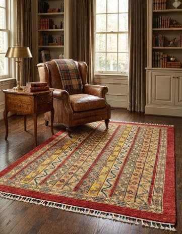 3' 9 x 5' 10 Hand Knotted Ariana Ziegler Rug