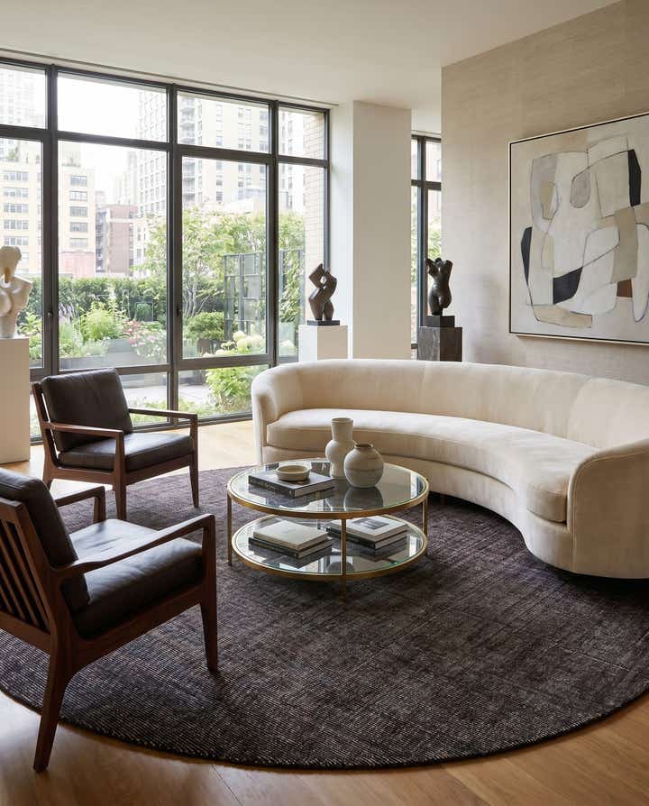 12' x 12' WoolCraft Geometric Round Rug