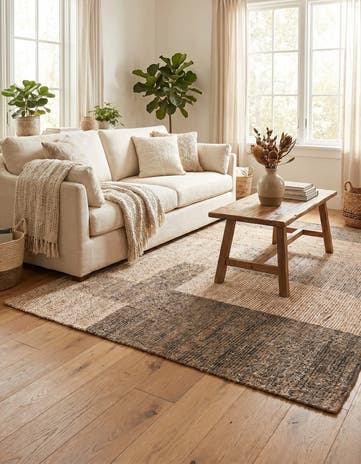 4' 1 x 6' Chenille Jute Rug
