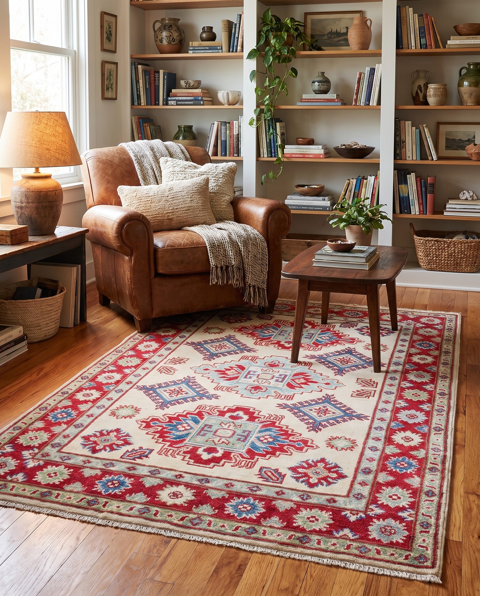 3' 6 x 5' Hand Knotted Kazak Rug
