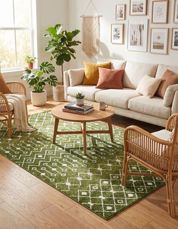 5' 3 x 8' Moroccan Trellis Rug