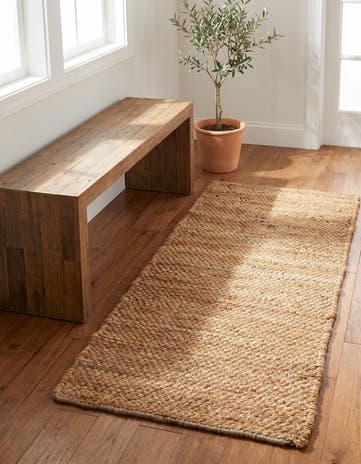 2' x 4' 1 Hand Woven Chunky Jute Runner Rug