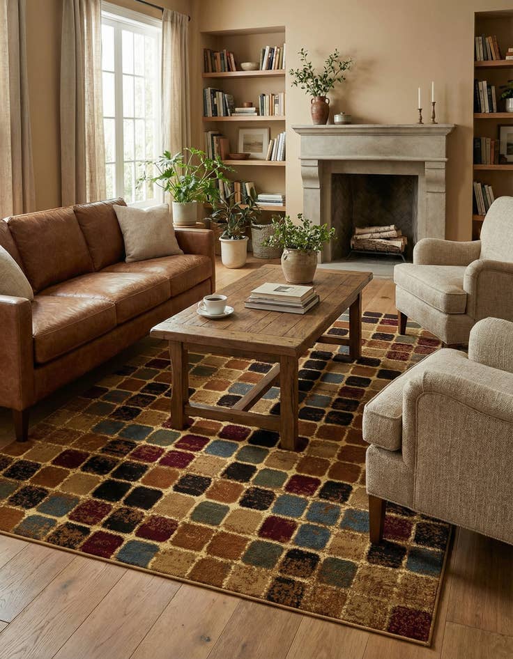 Detail image of 5' 3 x 8' Cafe Rug