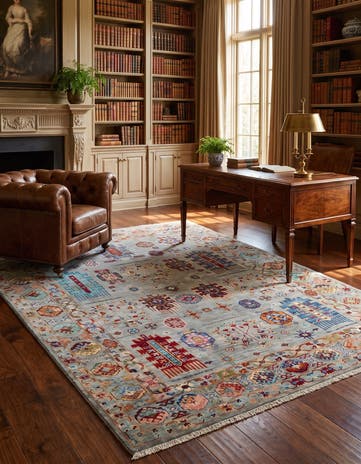 5' 1 x 6' 11 Hand Knotted Ariana Ziegler Rug