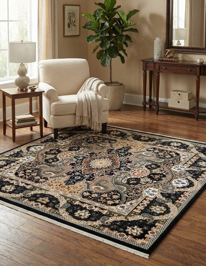 6' 1 x 6' 1 Nain Design Square Rug