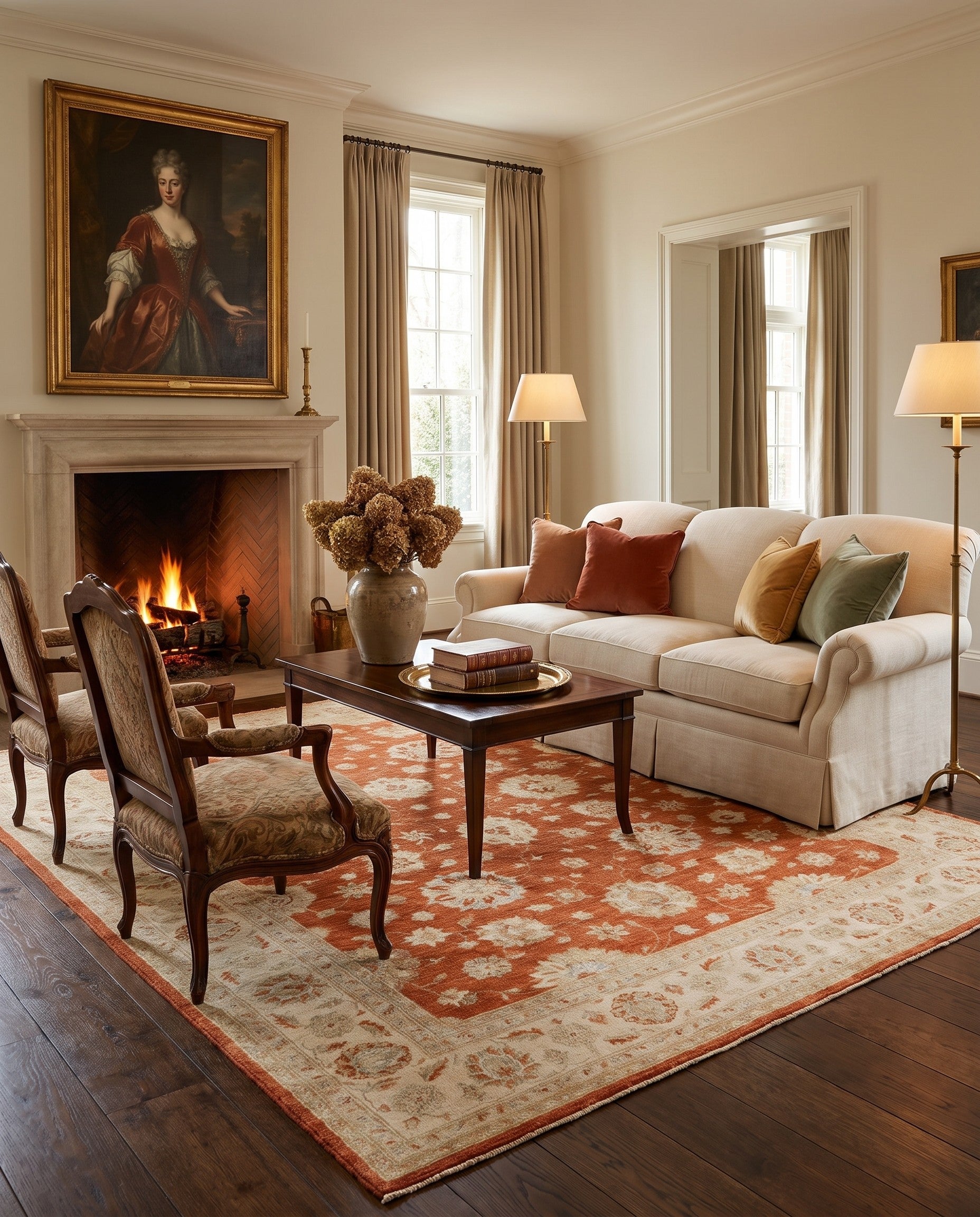 7' 6 x 9' 7 Hand Knotted Ziegler Rug