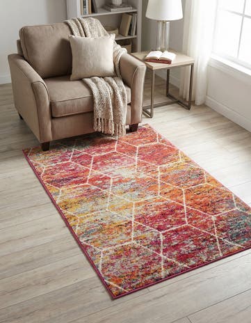 3' x 5' 3 Lattice Frieze Rug