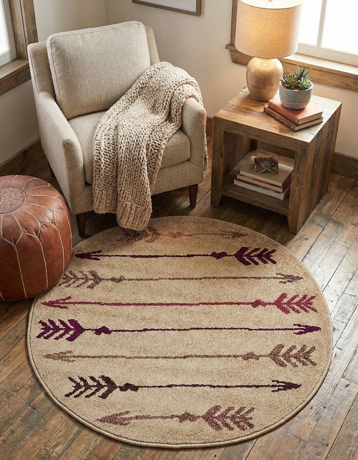 Detail image of 3' x 3' Harvest Round Rug