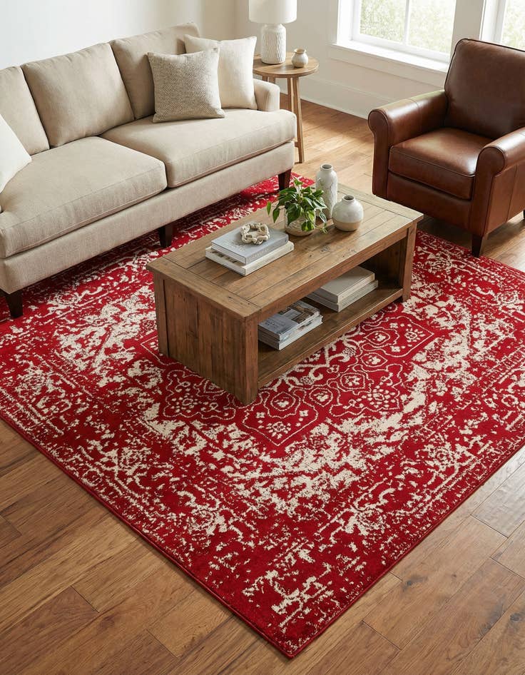 Detail image of 7' 10 x 7' 10 Arlington Square Rug