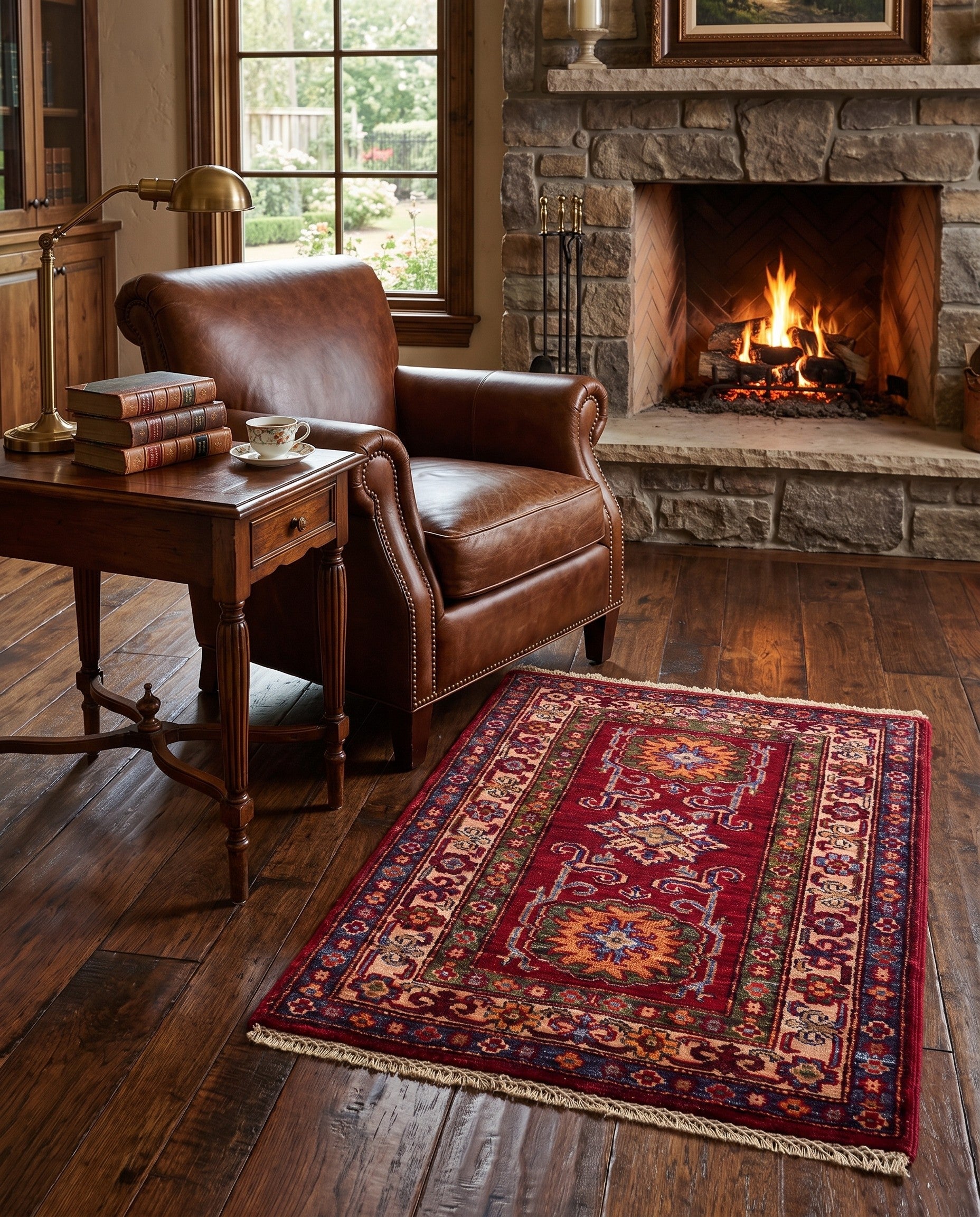 2' x 3' Hand Knotted Kazak Rug