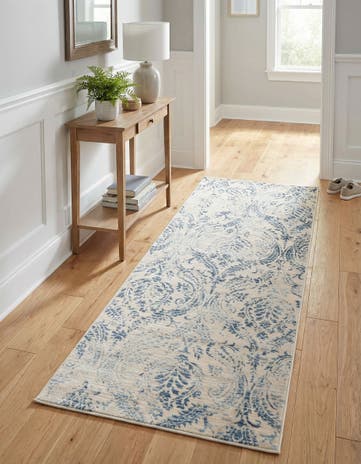 Blue Restoration Runner Rug