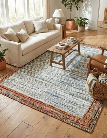 8' x 10' Chindi Jute Rug