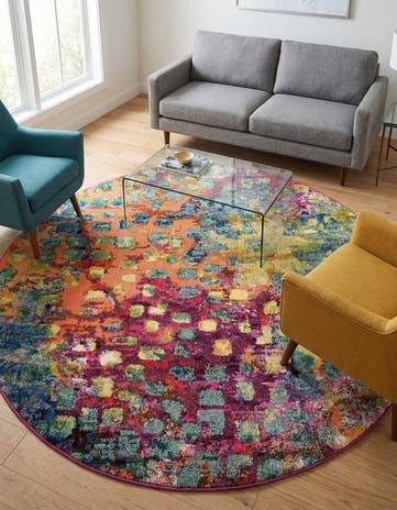 6' x 6' Washable Sevilla Round Rug