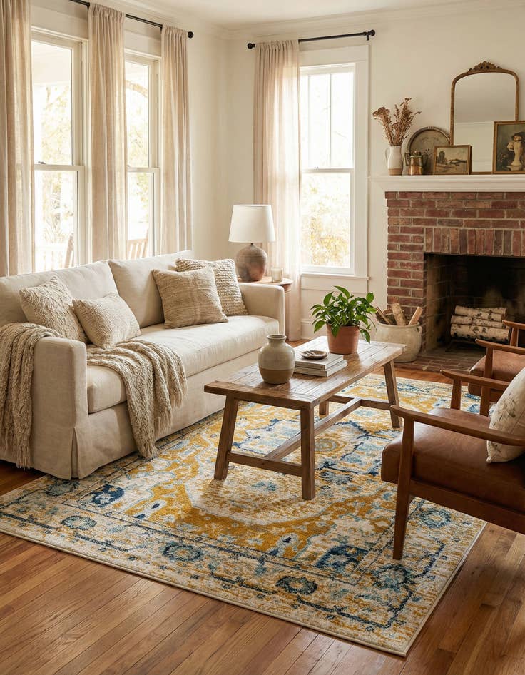 Detail image of 5' x 8' Madeline Vintage Rug