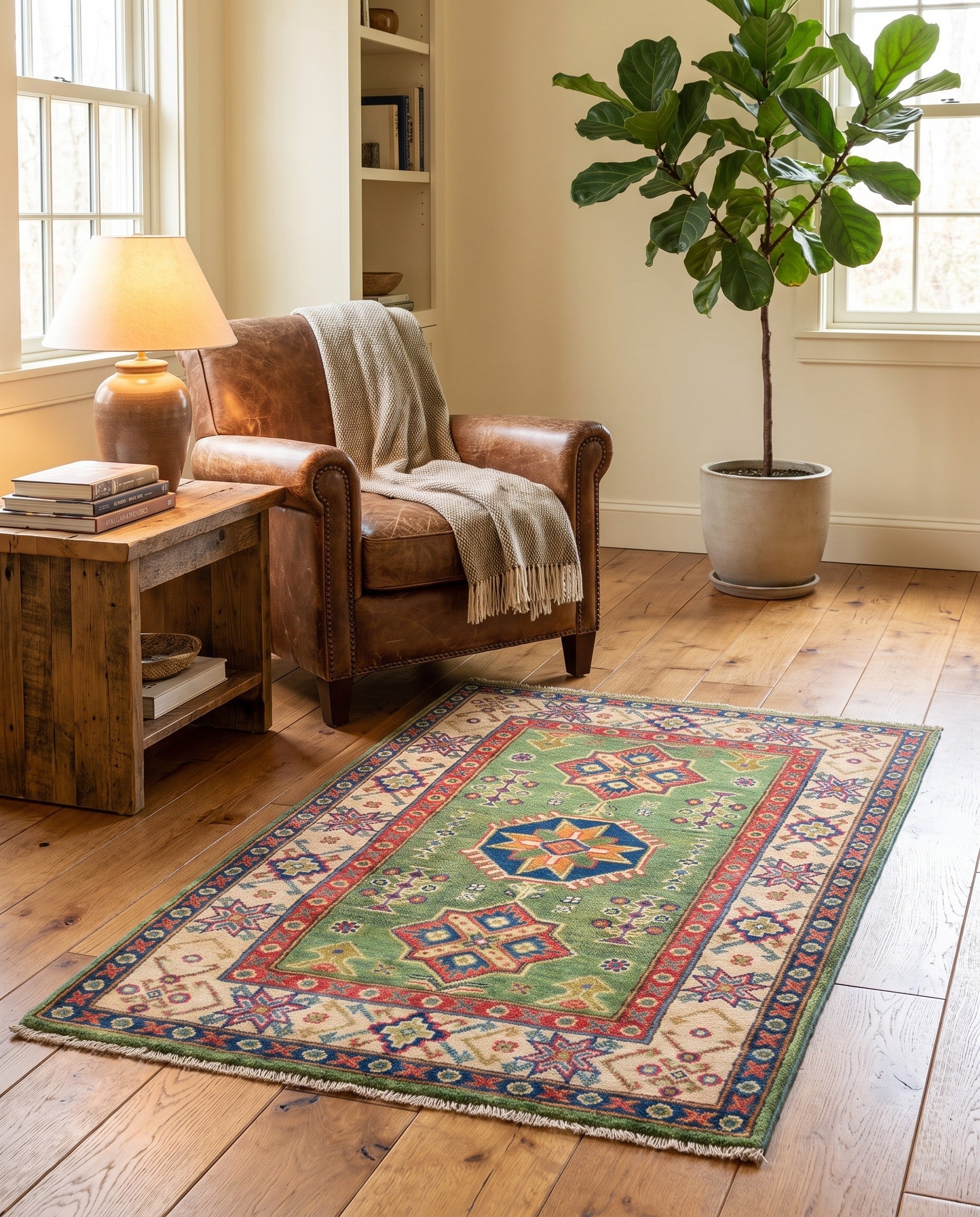 2' 8 x 4' 2 Hand Knotted Kazak Rug
