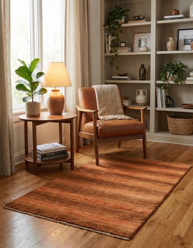 Detail image of 2' 8 x 4' Hand Knotted Modern Ziegler Rug