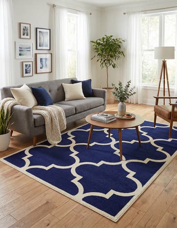 5' 3 x 8' Lattice Rug