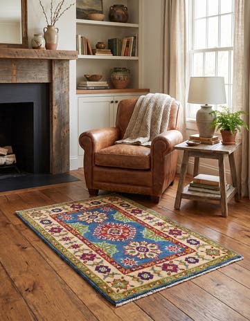 2' x 3' 2 Hand Knotted Kazak Rug