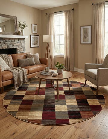 7' 10 x 7' 10 Cafe Round Rug