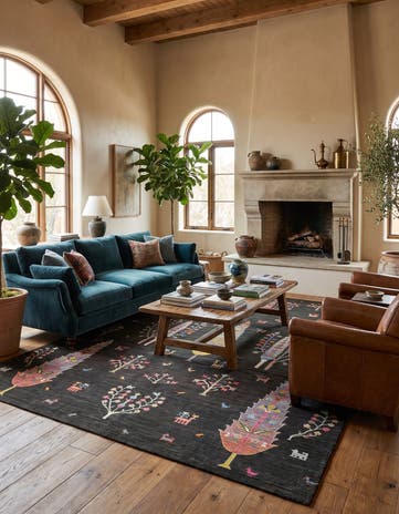 7' x 9' 11 Hand Knotted Ariana Ziegler Rug
