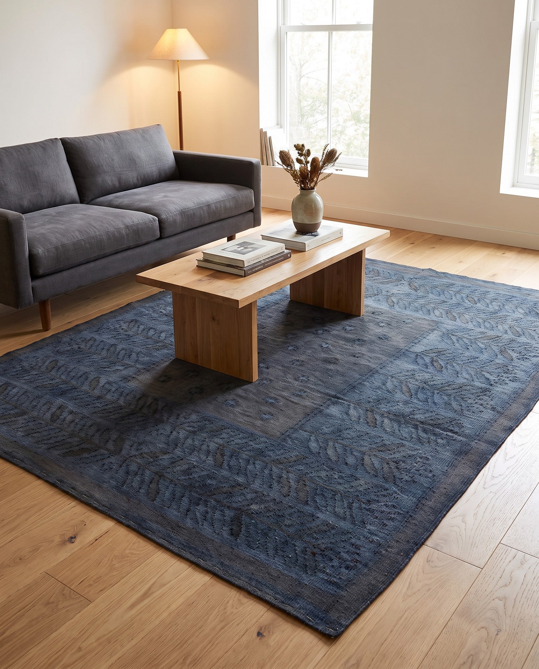 5' 1 x 6' 4 Hand Woven Kilim Modern Wool Rug