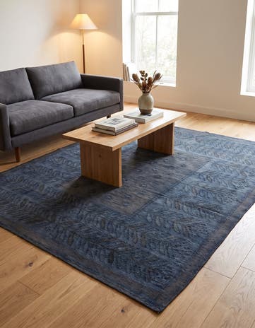 5' 1 x 6' 4 Hand Woven Kilim Modern Wool Rug