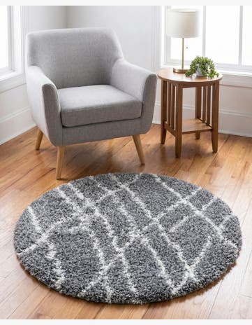3' 3 x 3' 3 Soft Touch Shag Round Rug
