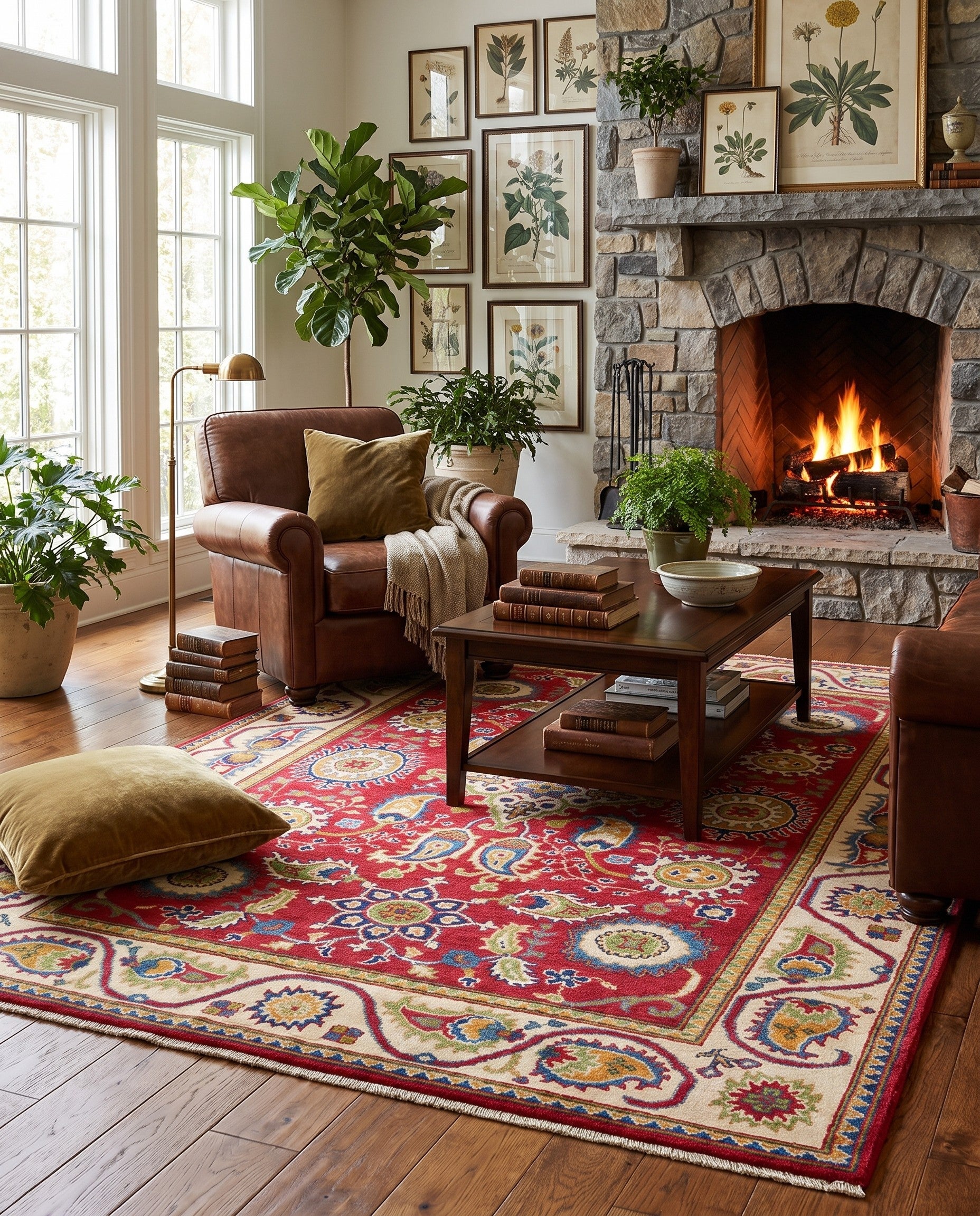 4' 11 x 6' 8 Hand Knotted Kazak Rug