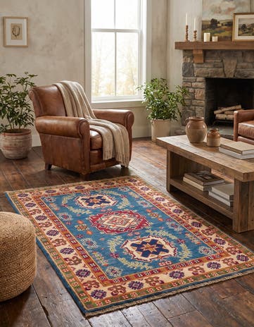 2' 8 x 4' 1 Hand Knotted Kazak Rug