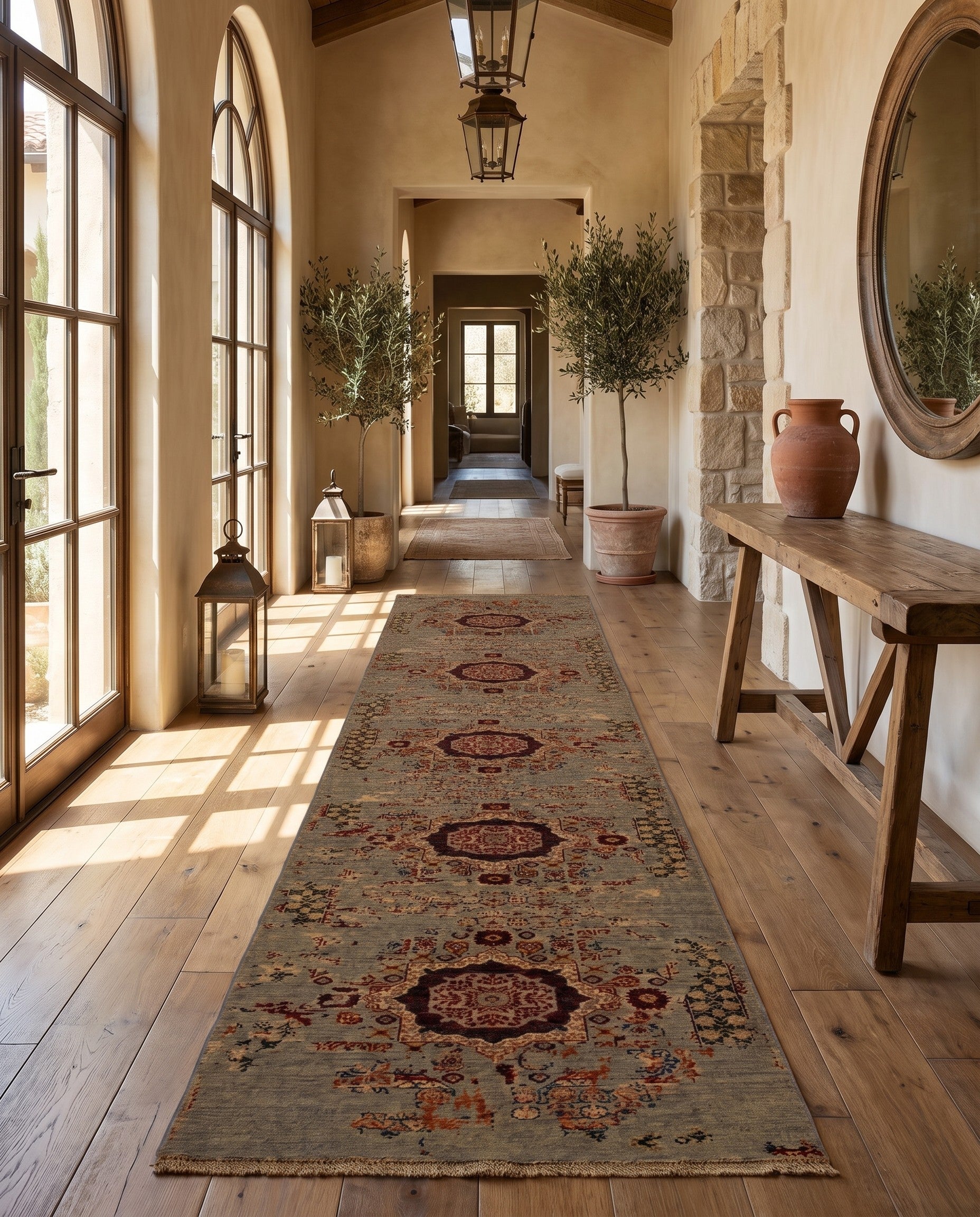 2' 6 x 11' 1 Hand Knotted Mamluk Ziegler Runner Rug