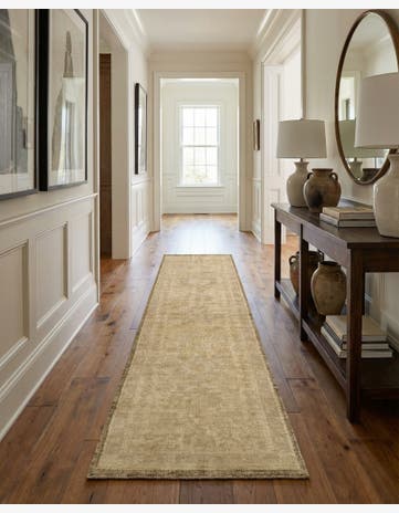 2' 9 x 10' 3 Hand Knotted Oushak Wool Runner Rug