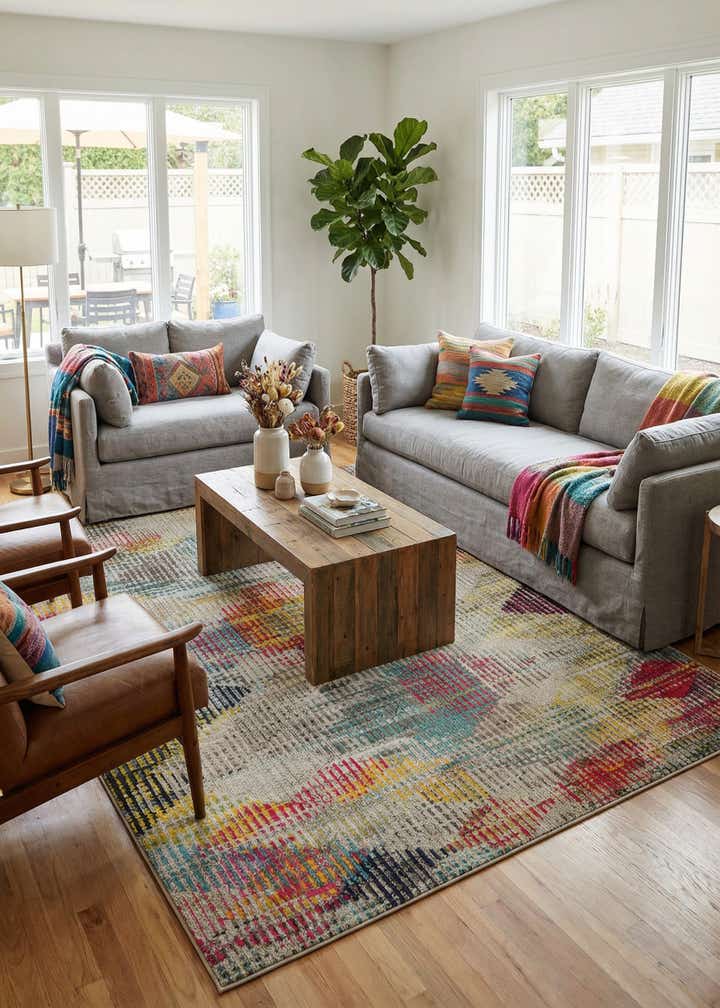 8' x 10' Washable Theia Rug