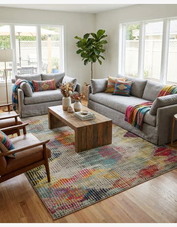 8' x 10' Washable Spectrum Rug