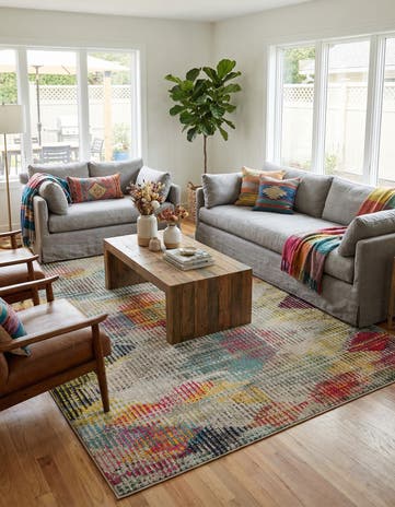 8' x 10' Washable Theia Rug