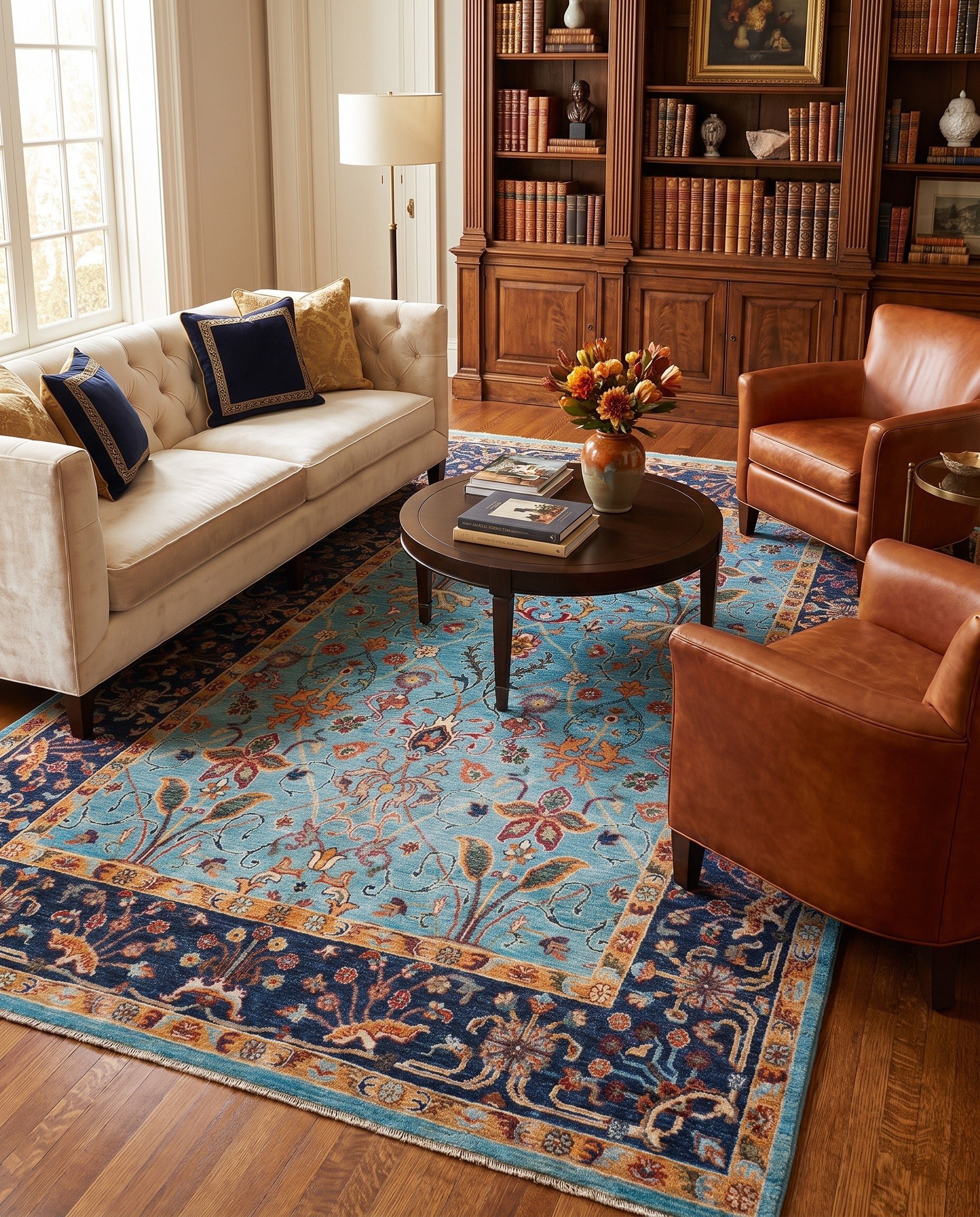 5' 9 x 8' Hand Knotted Ariana Ziegler Rug