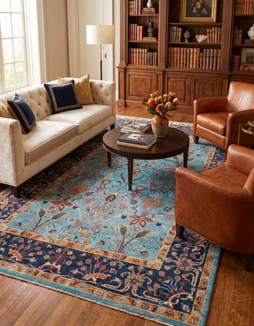 5' 9 x 8' Hand Knotted Ariana Ziegler Rug