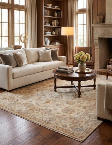 5' 7 x 7' 10 Hand Knotted Ziegler Rug