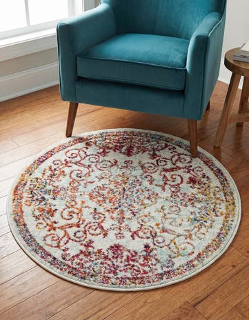 Ivory Carrington Round Rug