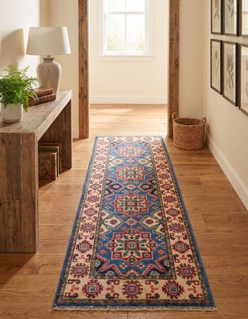 2' x 6' 1 Hand Knotted Kazak Runner Rug