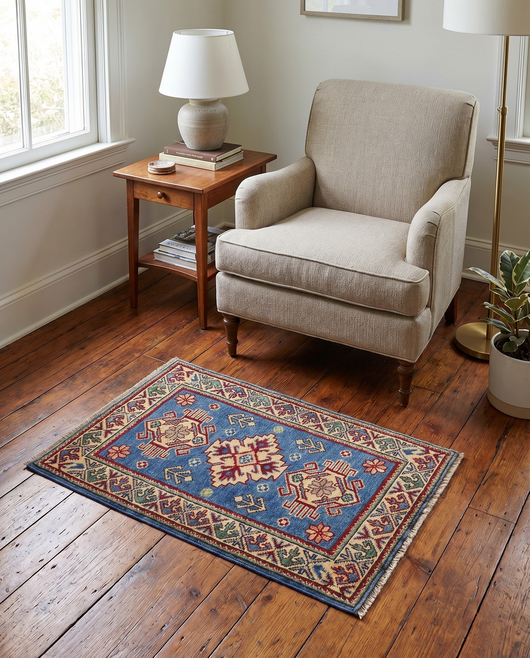 2' 1 x 3' 1 Hand Knotted Kazak Rug