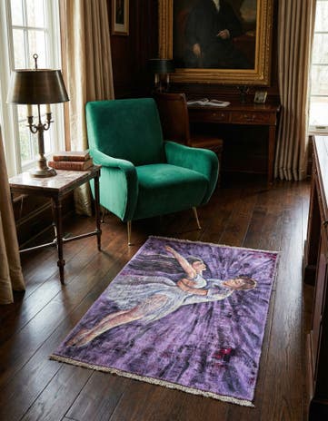 3' 6 x 5' Hand Knotted Ultra Vintage Persian Wool Rug