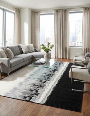 Black Vince Camuto Rug