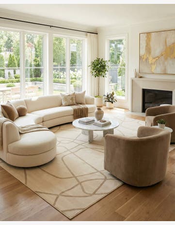 Ivory Contour Rug