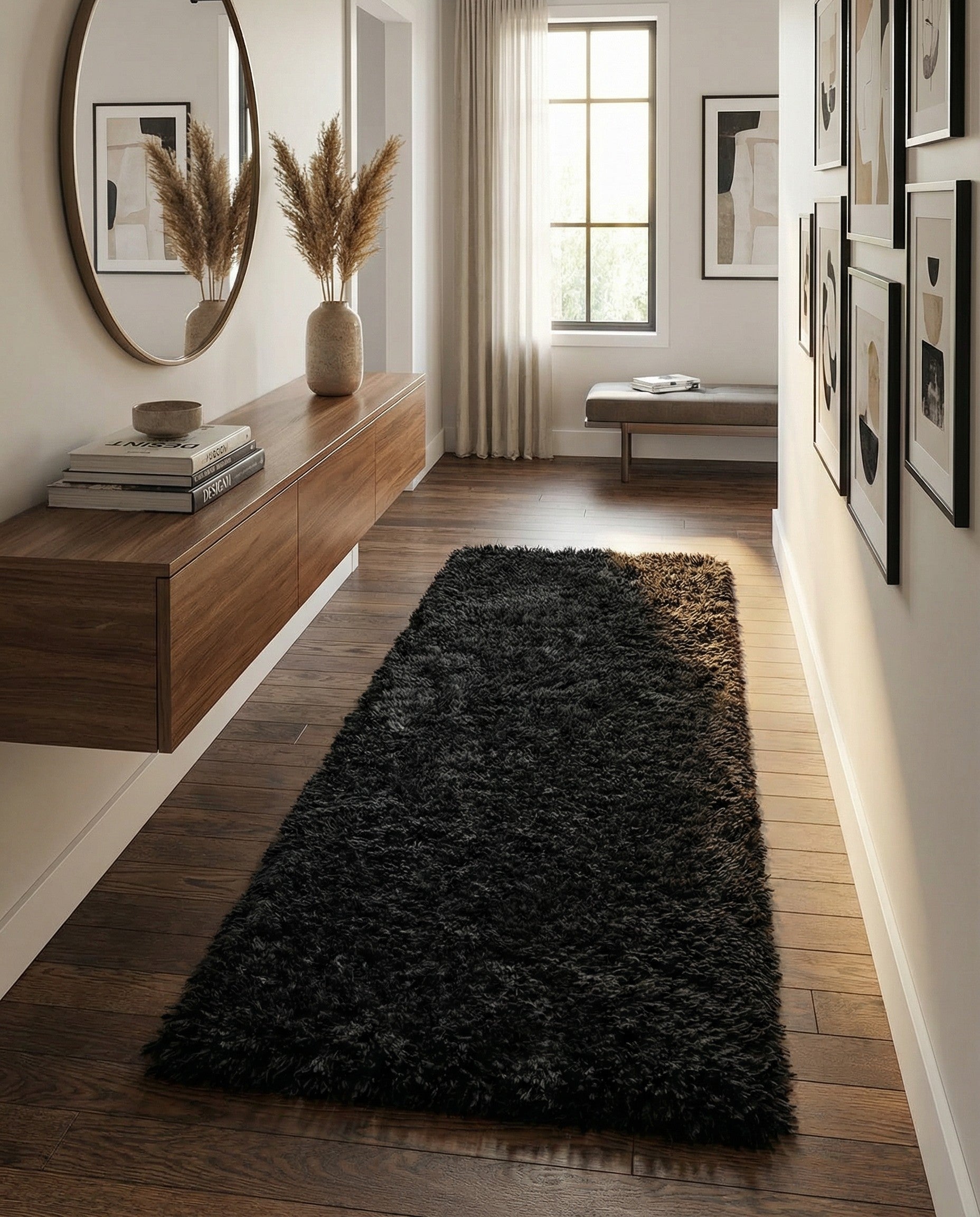 2' x 6' 5 Infinity Shag Runner Rug