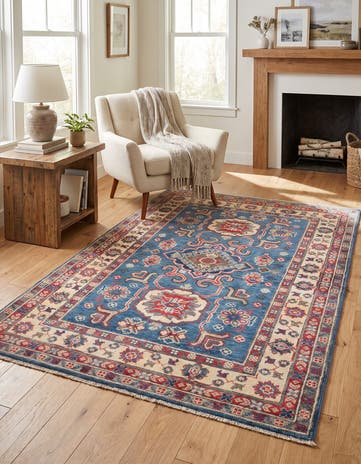 3' 3 x 4' 10 Hand Knotted Kazak Rug