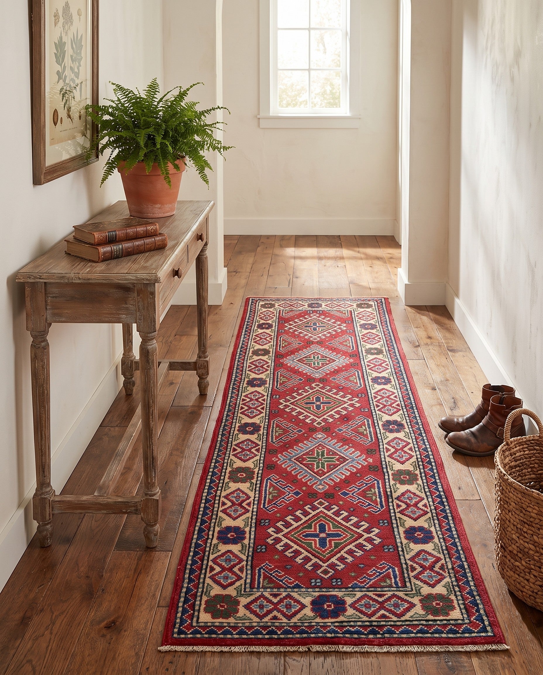 2' x 5' 10 Hand Knotted Kazak Runner Rug
