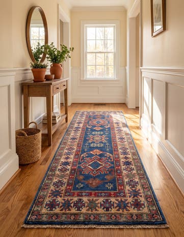 2' x 6' 1 Hand Knotted Kazak Runner Rug