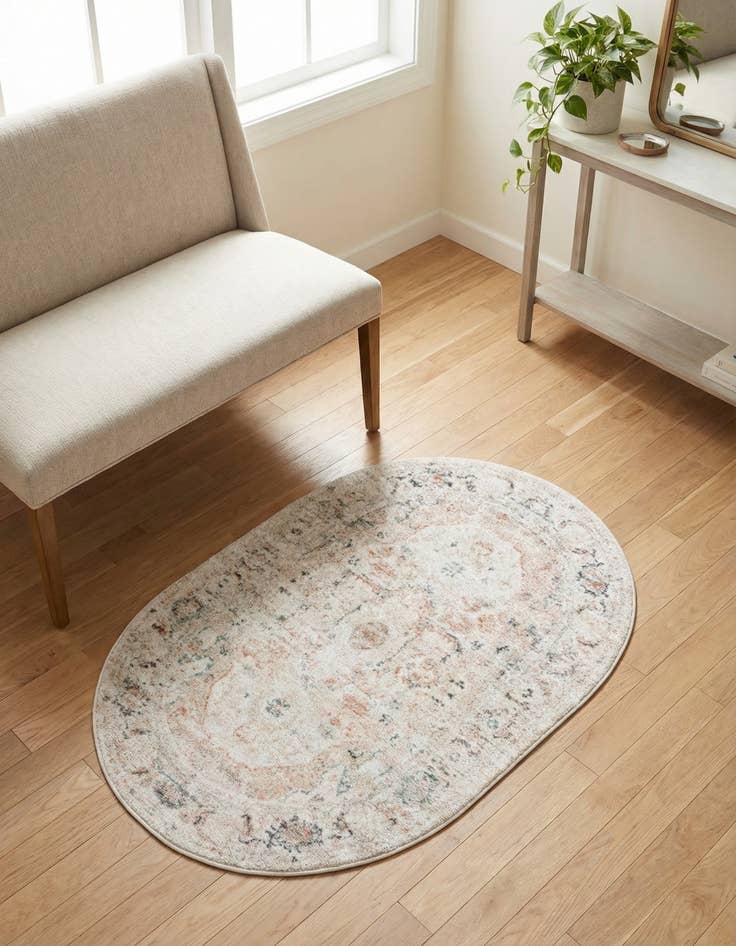 Detail image of 2' x 3' Madeline Vintage Oval Rug