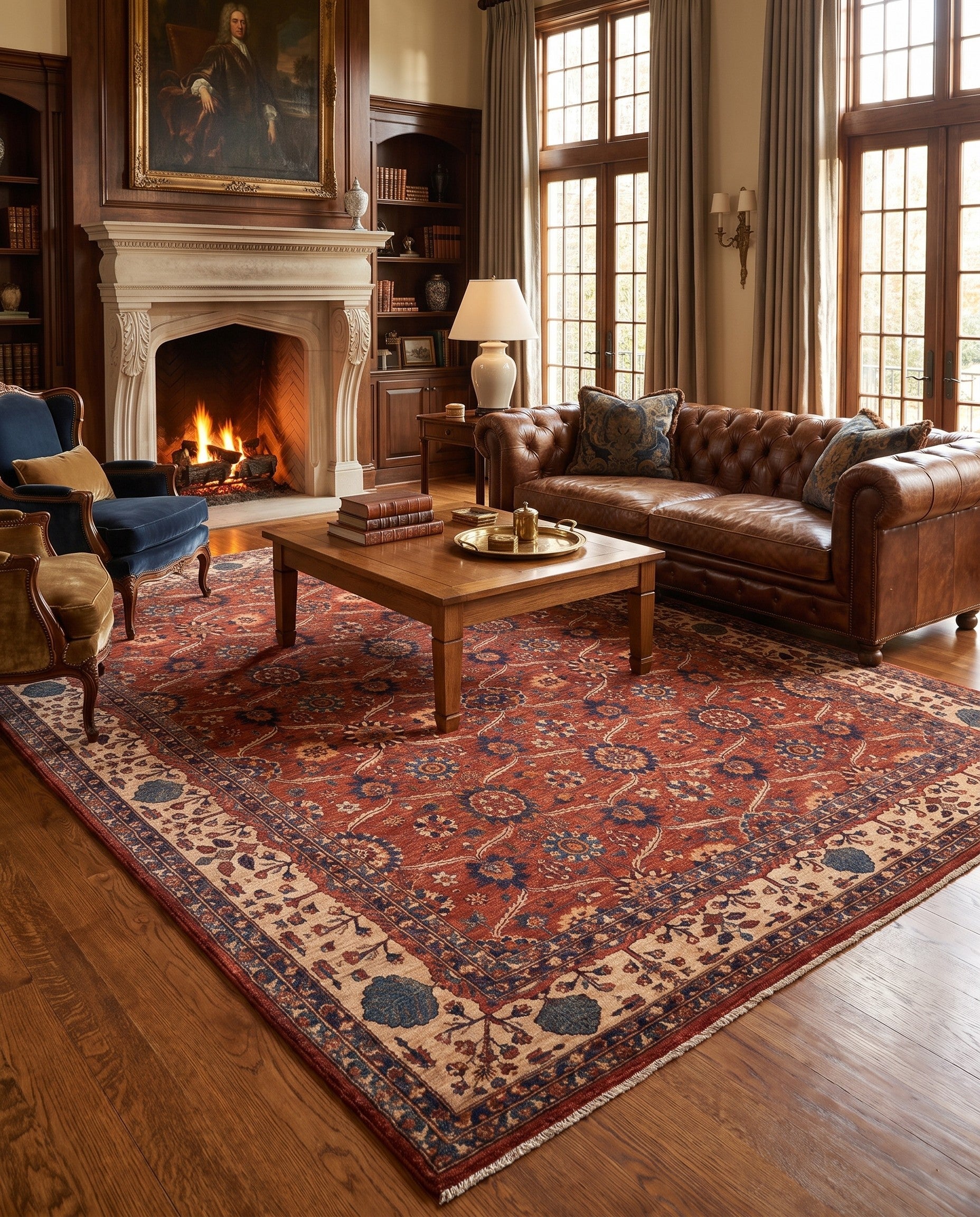 11' 9 x 15' 11 Hand Knotted Ariana Ziegler Rug