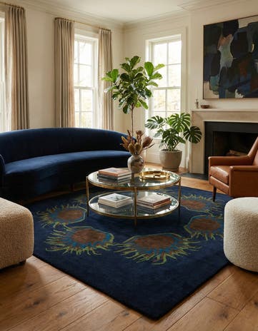 7' 5 x 7' 6 Luna Wool Square Rug